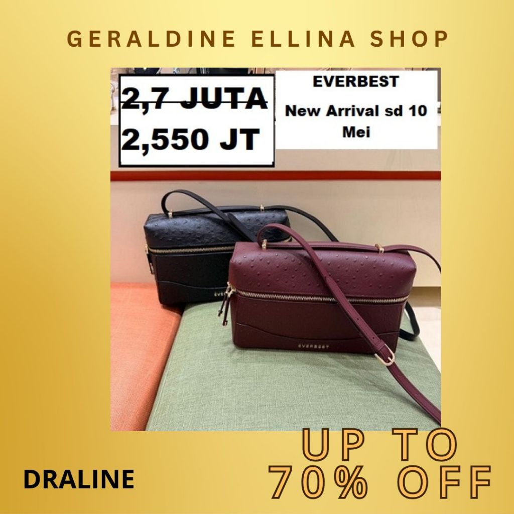 Tas selempang EVERBEST Wanita perempuan ORIGINAL SALE seri DRALINE