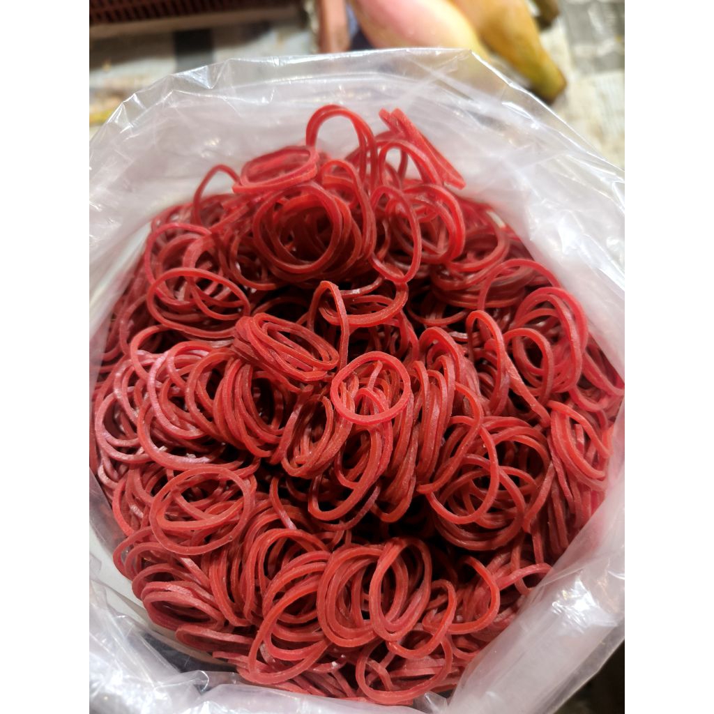 Karet Gelang Merah Kecil 100gr