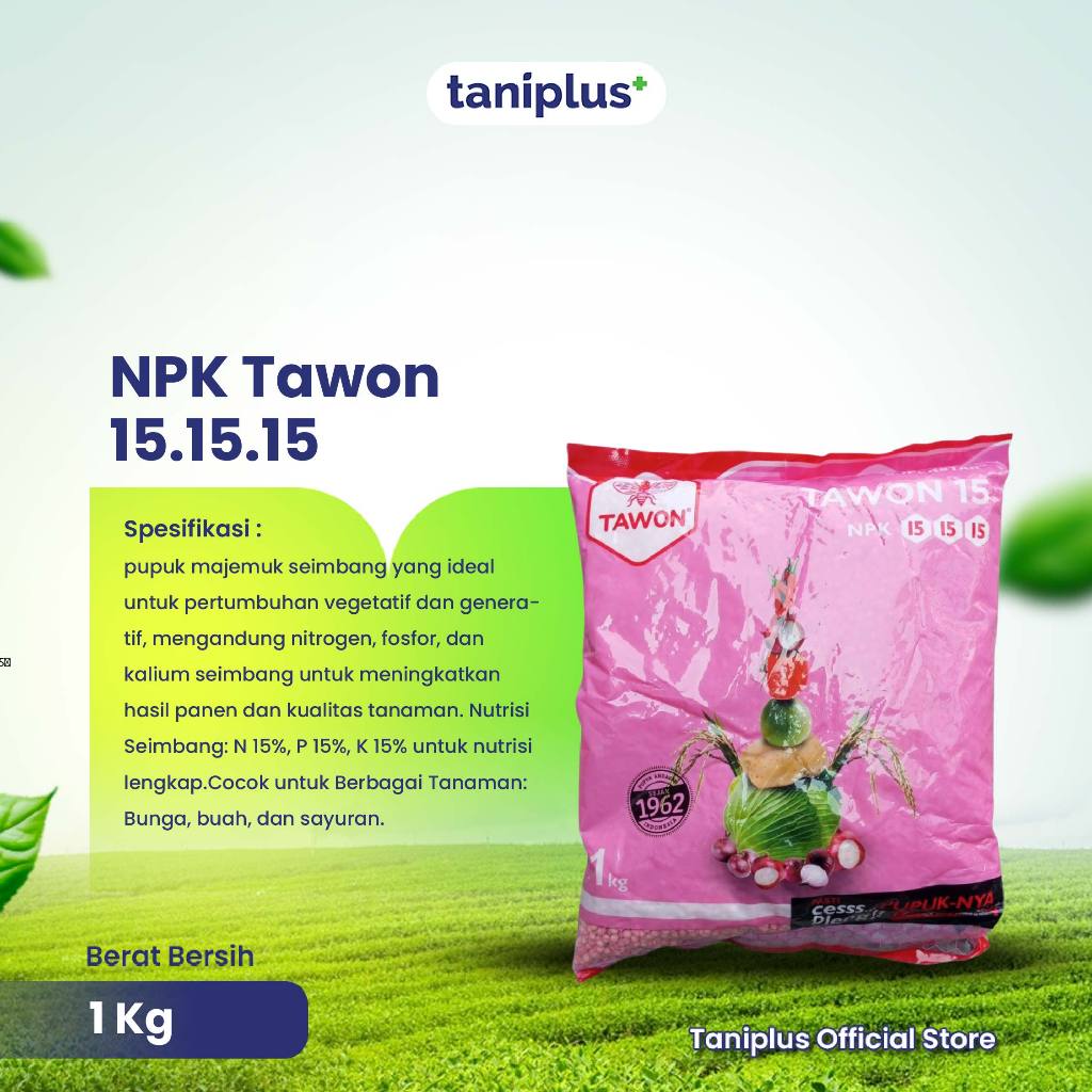 NPK Tawon 15.15.15 1 Kg - Pupuk Anorganik