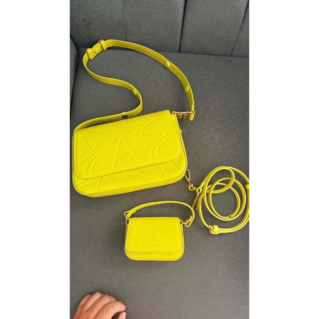 bonia la luna 3in1 set lime yellow rare