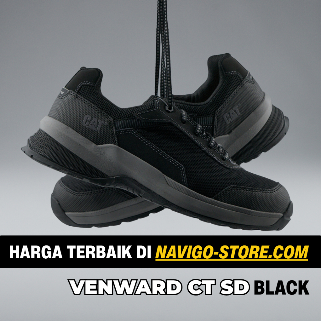 Sepatu Safety Caterpillar streamline Mesh 2.0 Composite Toe Black Original ASTM Standard