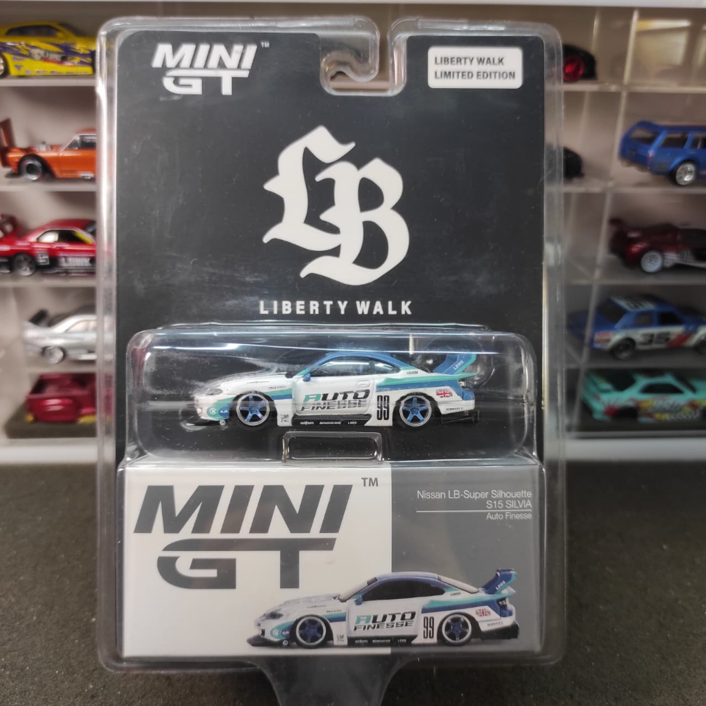 Mini GT 490 LB Silhouette Nissan Silvia S15 Auto Finesse LBWK Japan