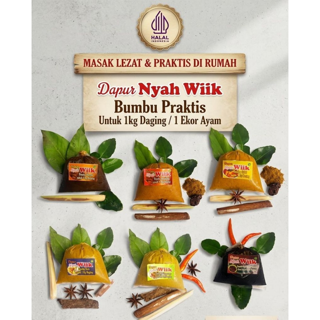 BUMBU MASAK INSTAN BUMBU RENDANG BUMBU TONGSENG SOTO RAWON HOMEMADE TANPA PENGAWET