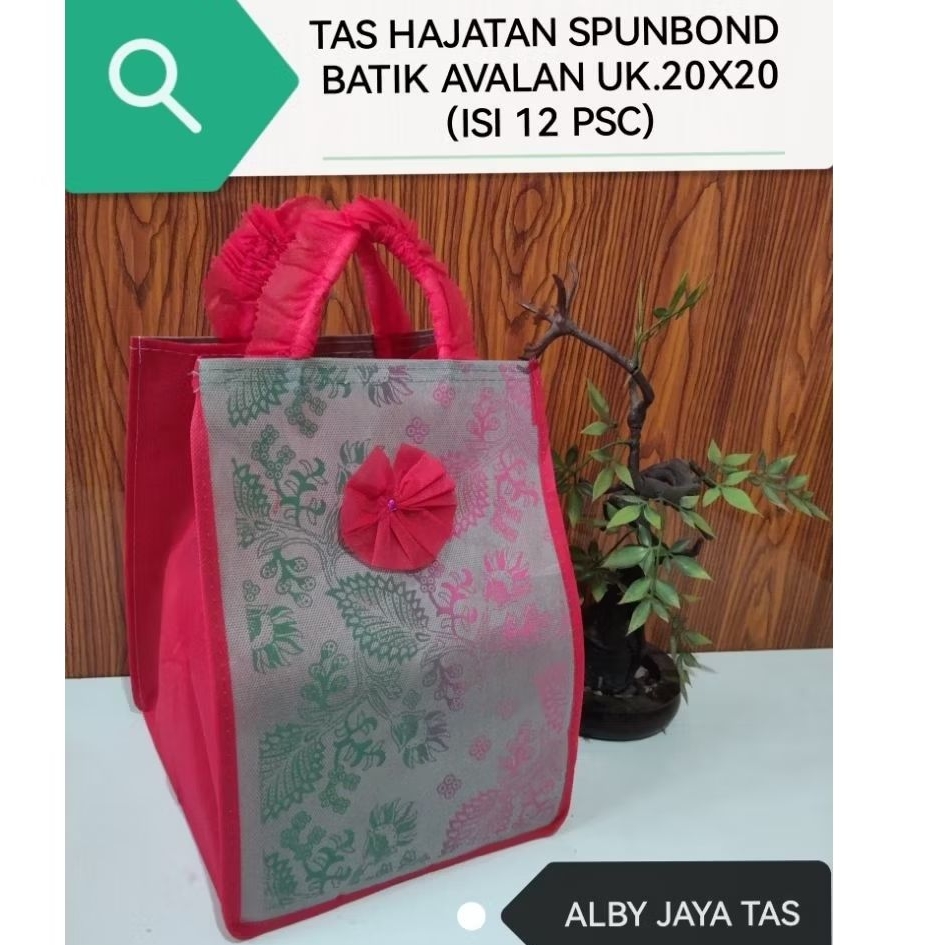 (12 psc) tas hajatan renda avalan uk 20x20