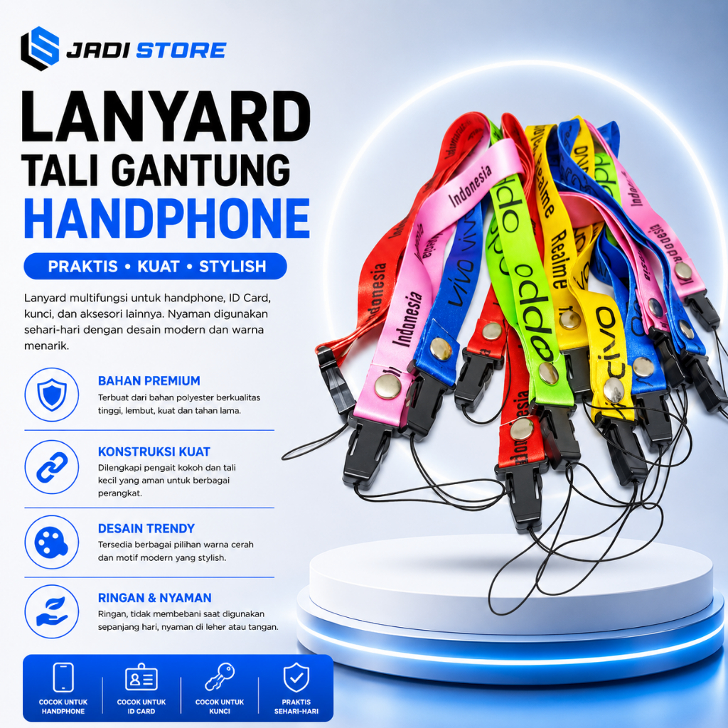 Lanyard Tali Handphone Tali Gantungan Handphone Tali Strap Gantungan Handphone Tali Gantungan HP Tal