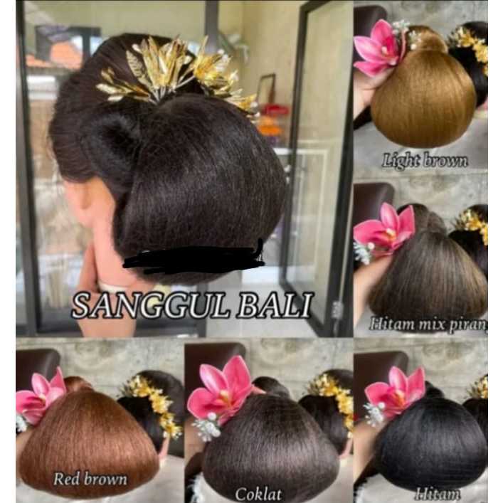 Sanggul Bali Wadon Bali/ Sanggul Premium /Sanggul Cepol /Sanggul Praktis Extension Clips