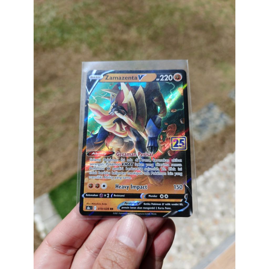 kartu pokemon Indo holo 2021 Zamazenta V