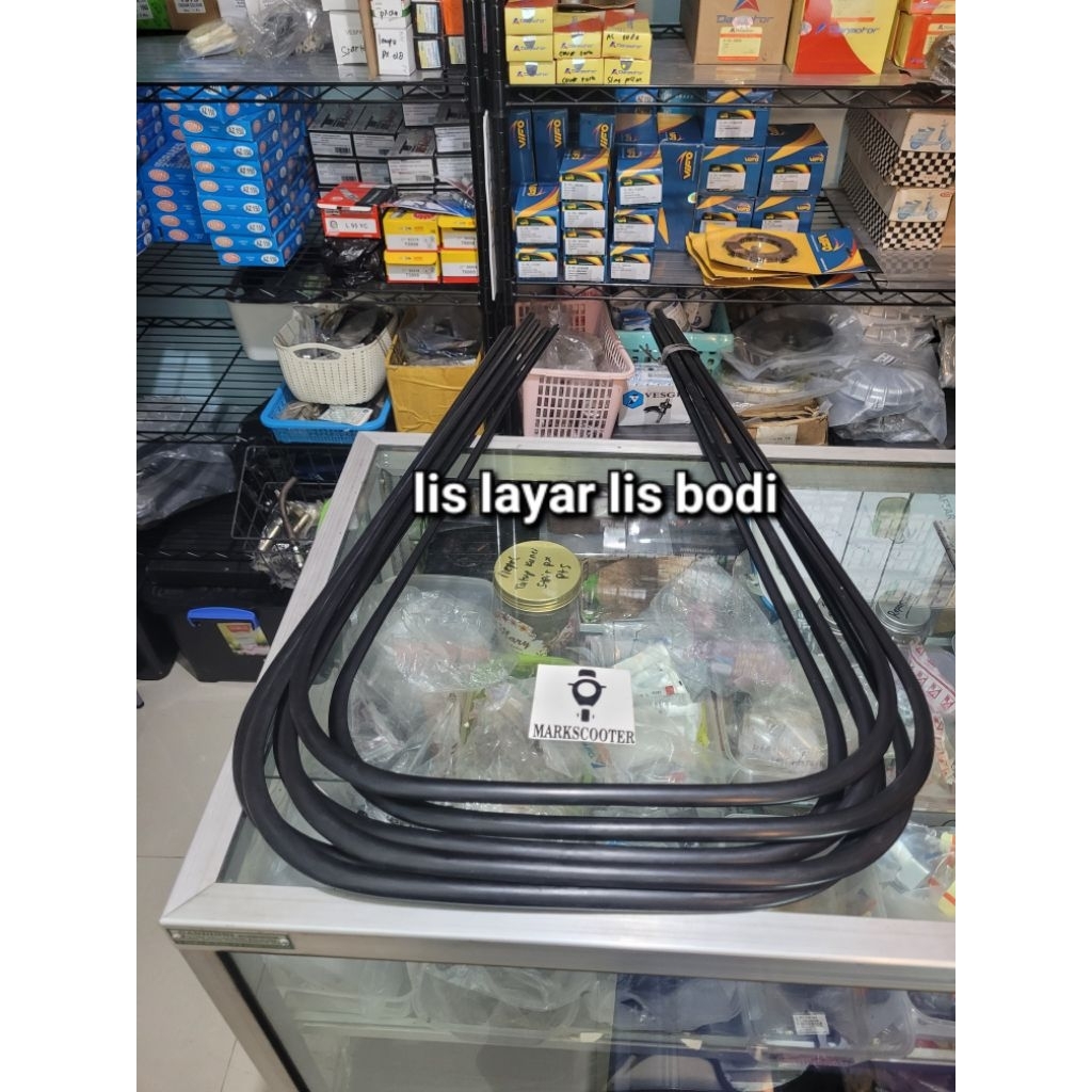 lis bodi lis layar depan vespa super sprint excel px spartan