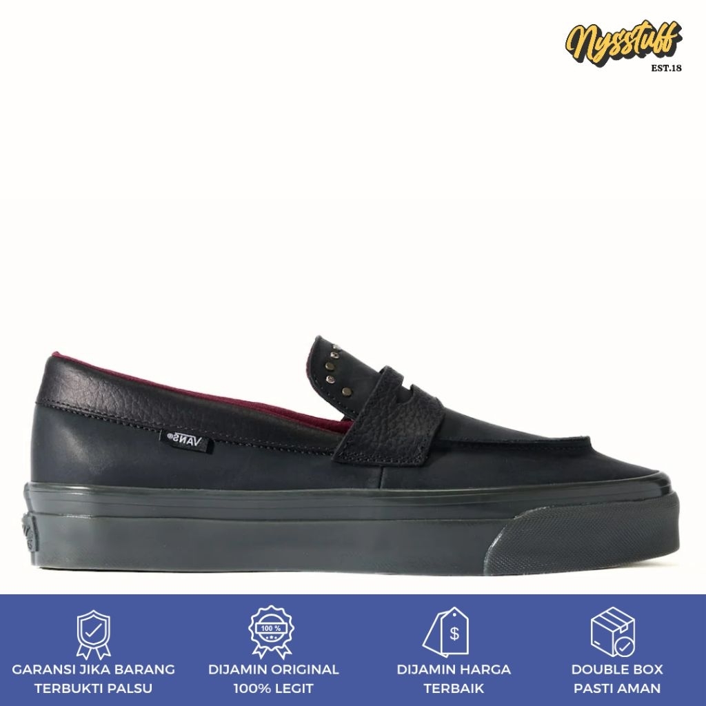 Vans Premium Loafer 53 Leather Hardware Black ORIGINAL