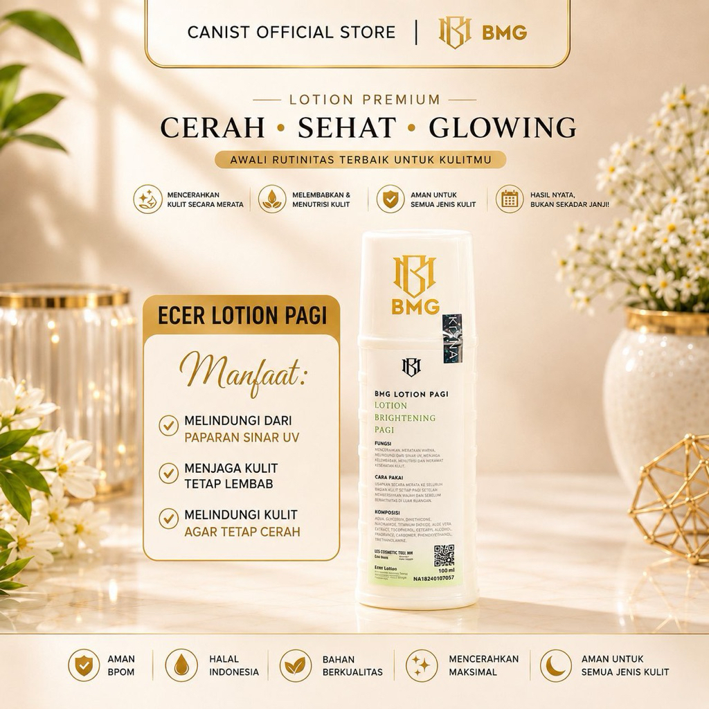 [ BMG PABRIK ] READY BMG LOTION DOSTING BPOM PEMUTIH ECER LOTION SIANG PUTIH AMPUH ATASI KULIT KUSAM