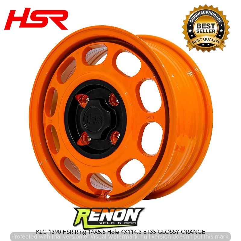 VELG MOBIL KALENG HSR KLG R14 PCD 4X114 4X100 UNTUK MOBIL KARIMUN AIR EV AYLA SIGRA AGYA