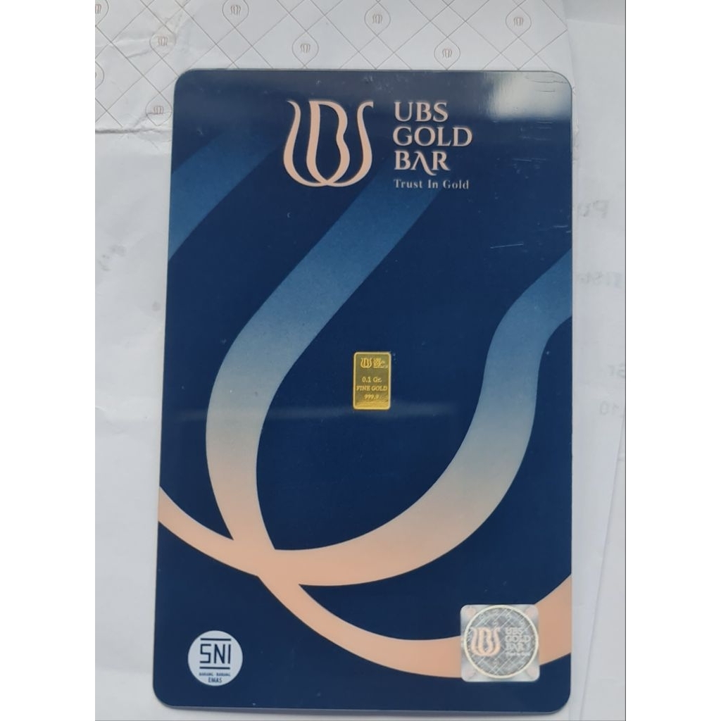 Emas UBS 0,1 Gram 24K Original Paket 2 Pcs + Sertifikat | Mini Gold Murah Ready