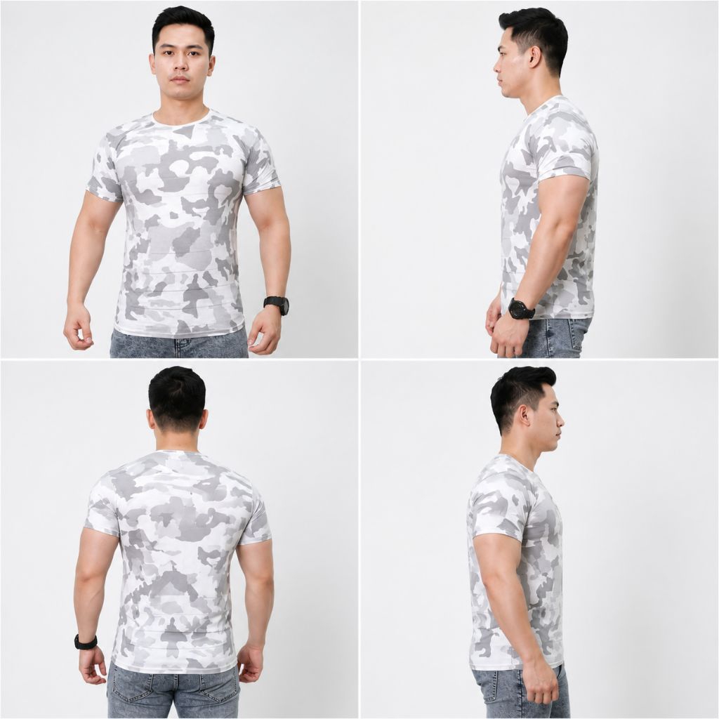 Baju kaos Loreng / Kaos Army Pria / Army Cowok
