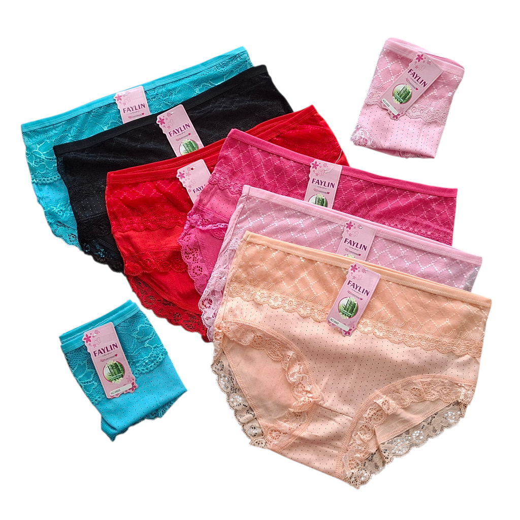 Celana Dalam Wanita Cd Renda Motif Bintik Karet Kecil Satu Ukuran (XXL)