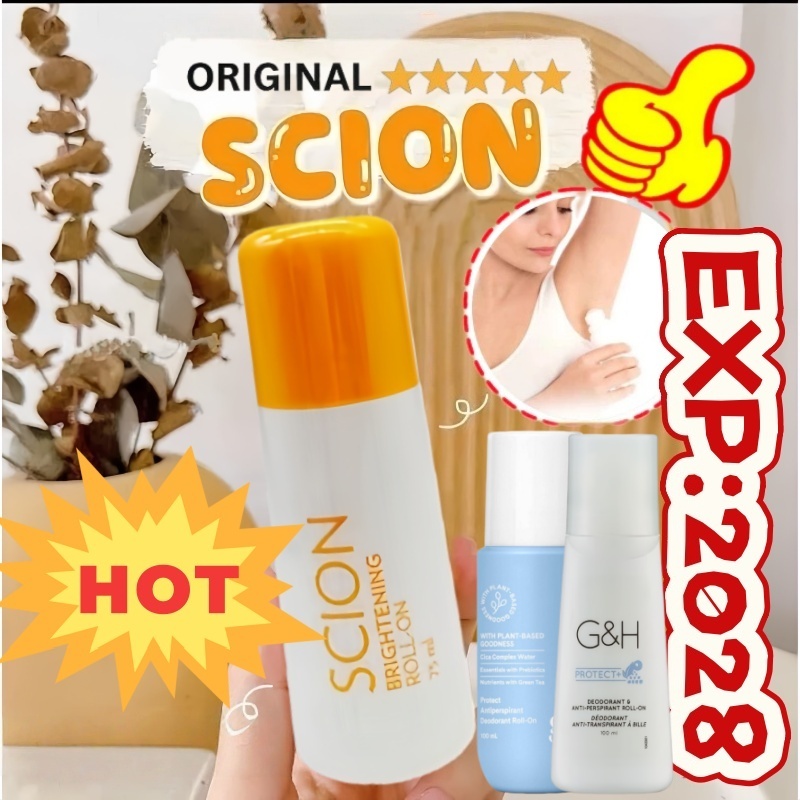 *COD&Exp:2028*Scion Roll On Deodorant nu Skin Original 75ML Whitening Deodorant Roll-On -Tahan 48 Ja