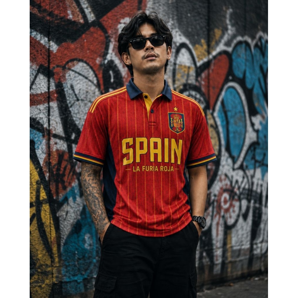 Spain Jersey Rughby World Cup Series Jersey Bola Fantasy Retro Jersey Piala Dunia 2026 Full Printing
