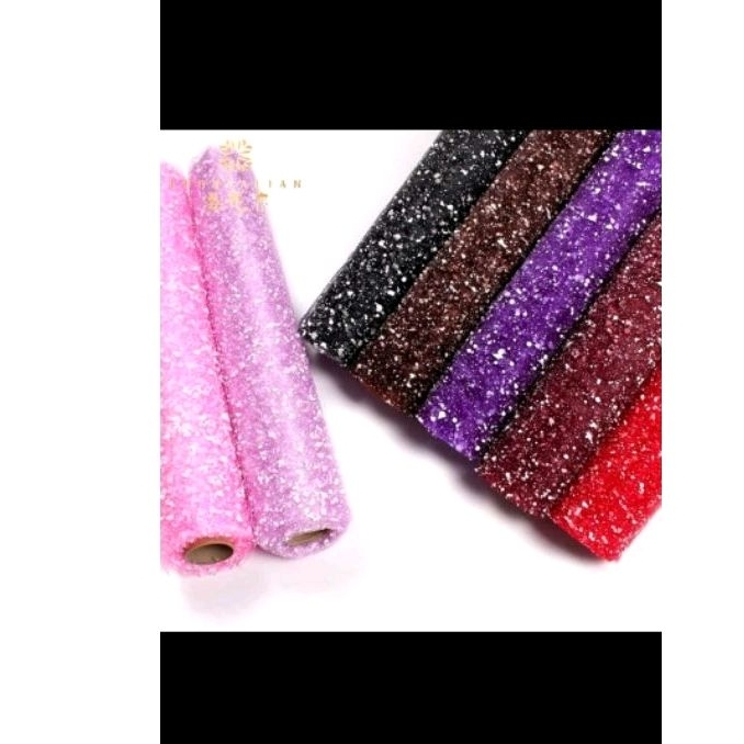 tille salju/kertas buket/bahan buket