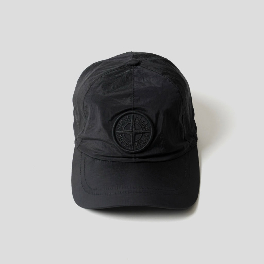 Cap Stone Island Nylon Metal Noire Black Original