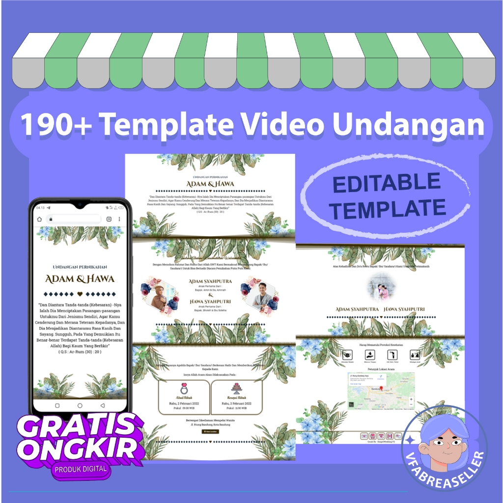 190+ Template Video Undangan Pernikahan Editable