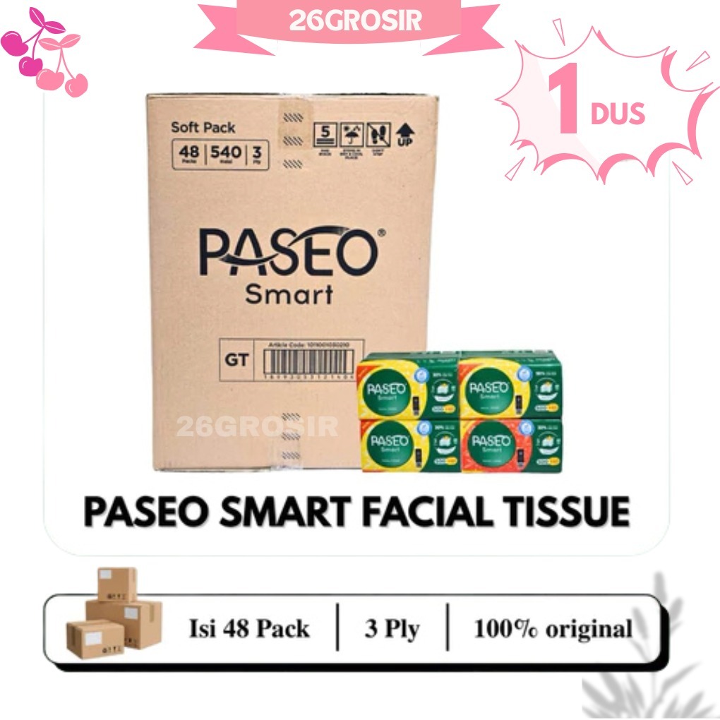 26GROSIR [1 DUS] PASEO SMART 540PLY - PASEO TISU PREMIUM 3 PLY - PASEO GROSIR 1 DUS