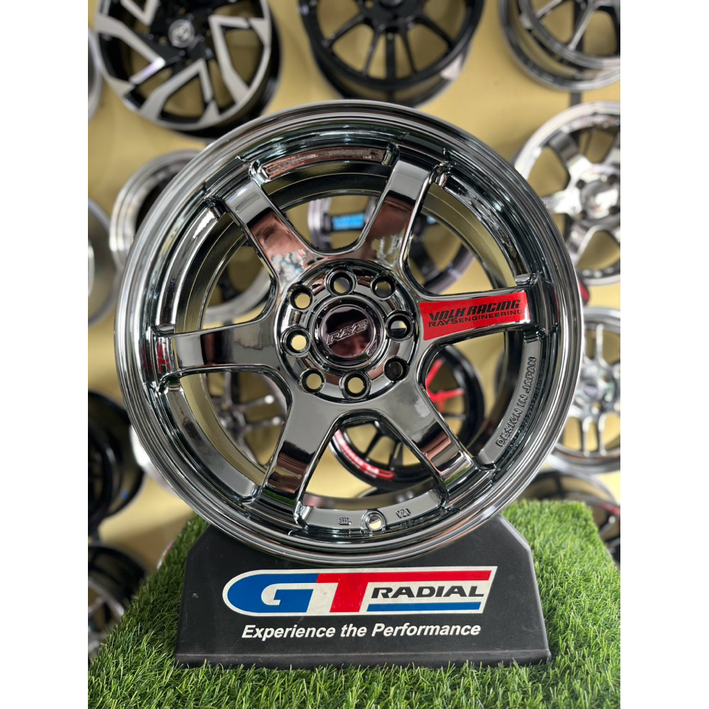 velg te37 SL R15 4x100/114 L7 et42 black chrome