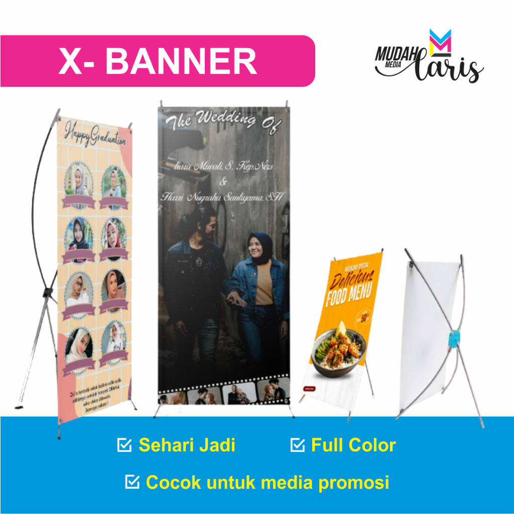 CETAK X-BANNER / STAND BANNER / STANDING BANNER MURAH