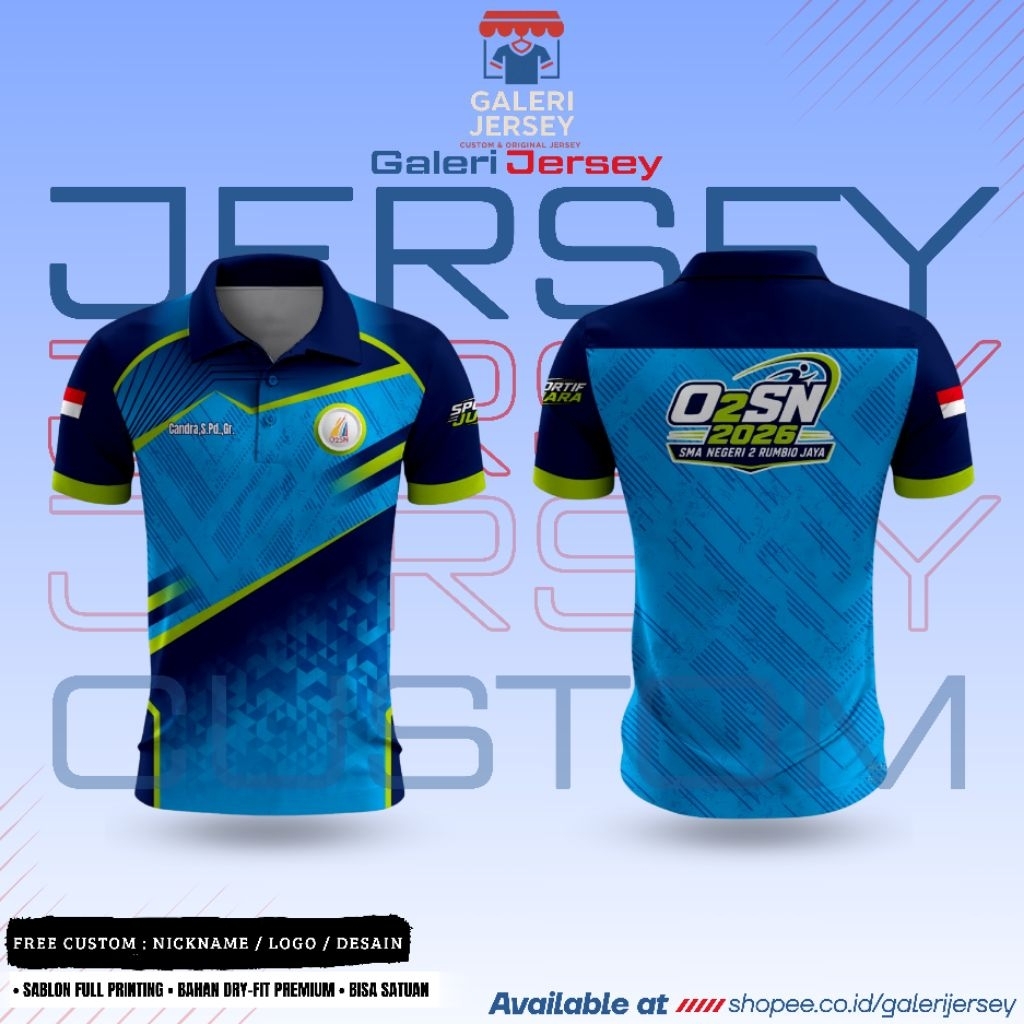 KAOS JERSEY KERAH O2SN COACH PELATIH FIGHTER TERBARU FULL PRINTING-FREE CUSTOM