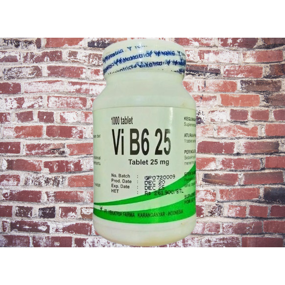 vitamin b6 yekatria 25 mg isi 1000