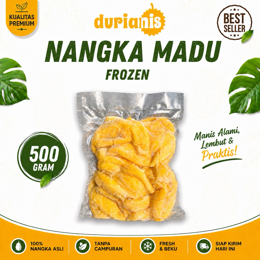 Nangka kupas frozen 500gram Nangka madu beku