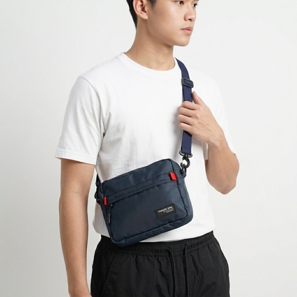 Throox Slingbag || THRX Dowman Navy Tas Selempang
