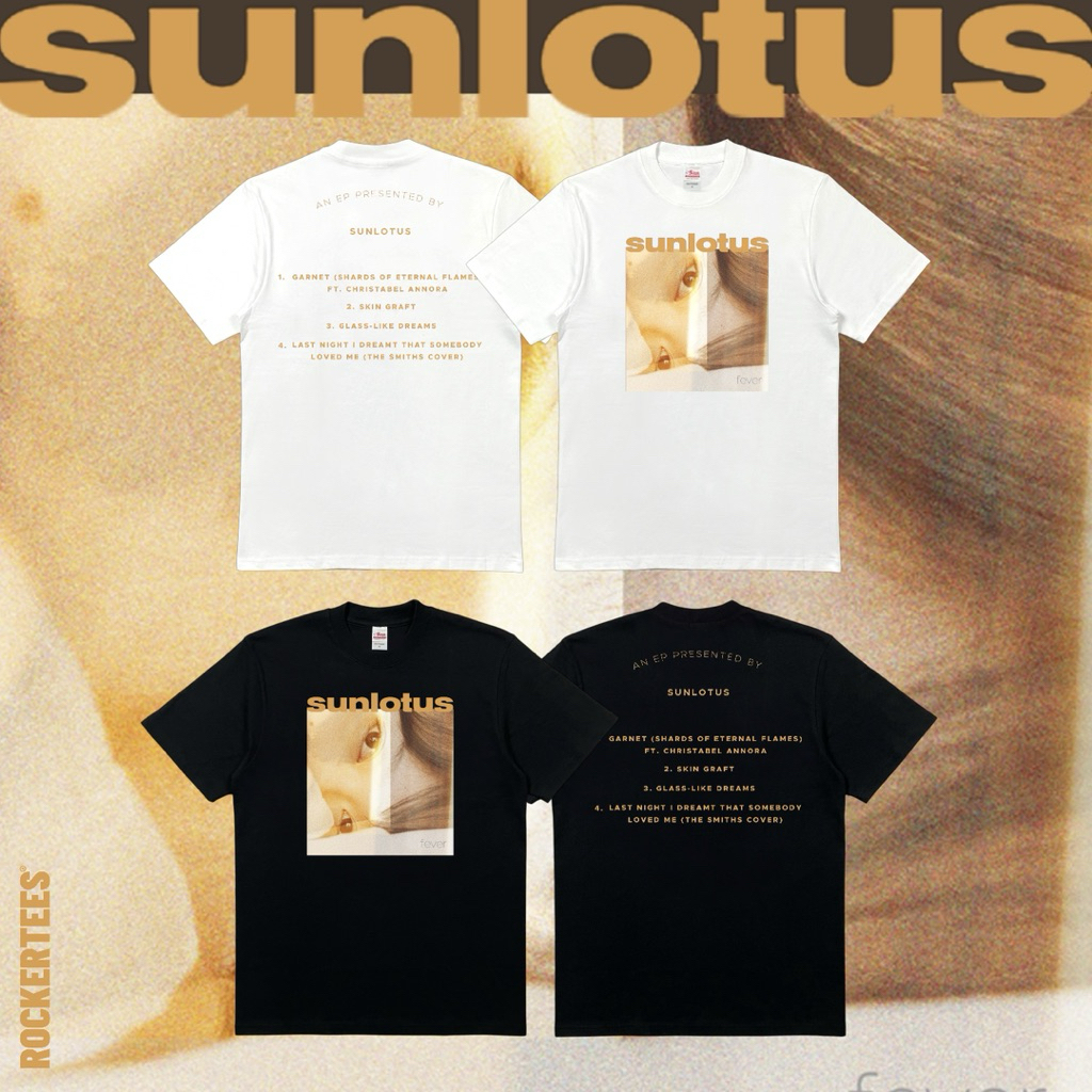 Sunlotus - Fever Black / White T-Shirt | Rockertees Original Merchandise