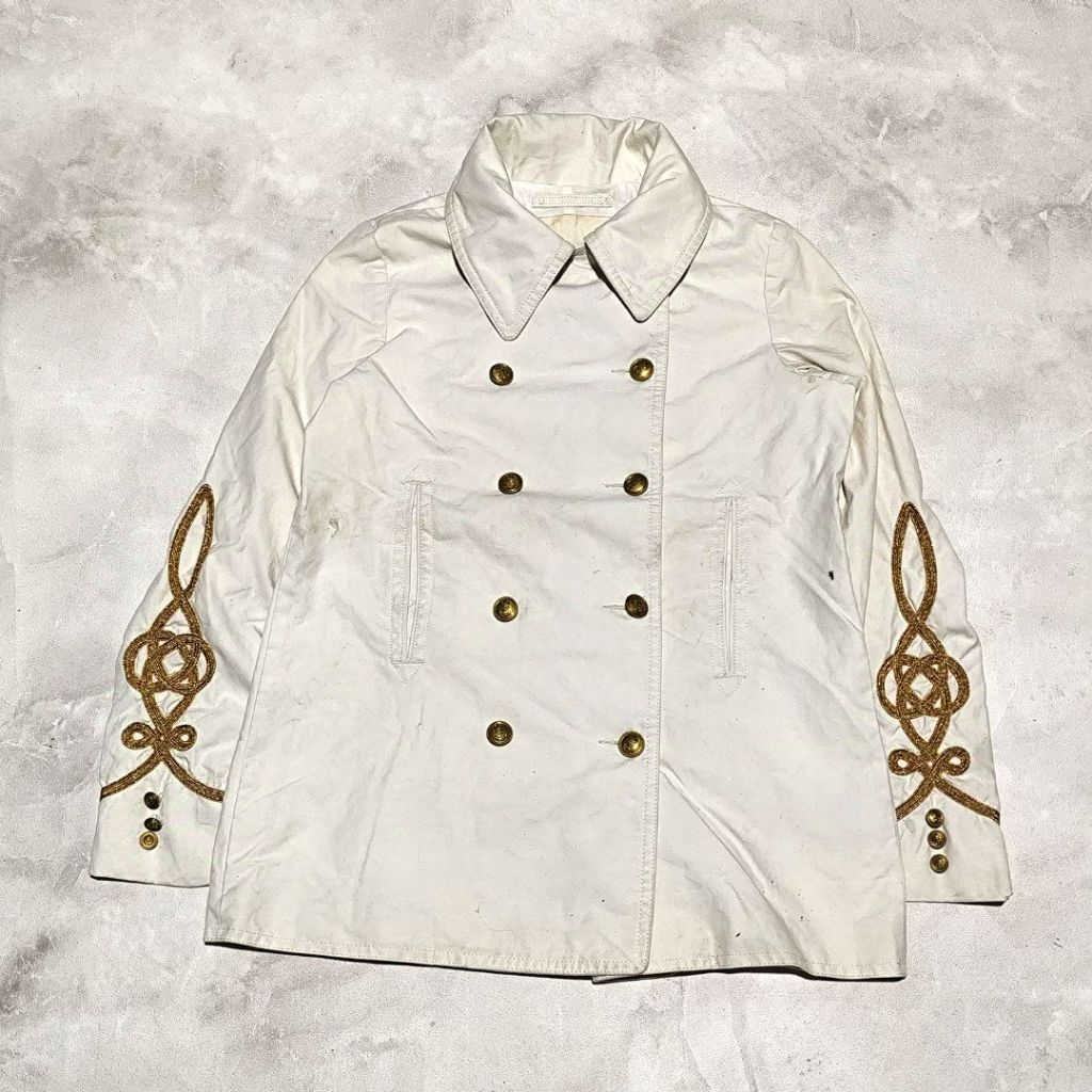 Jaket marching band polo rapih Laur3n putih
