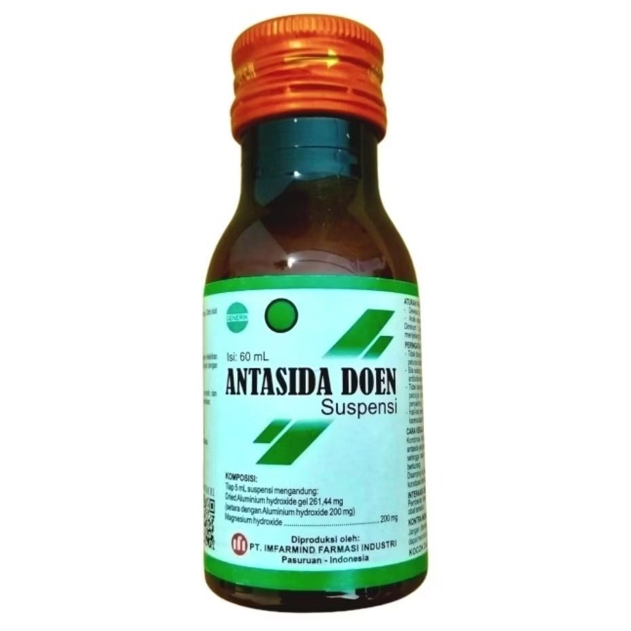 ANTASIDA DOEN Suspensi (60ml) - IFI /IMFARMIND | Obat Sakit Maag Sirup Suspensi