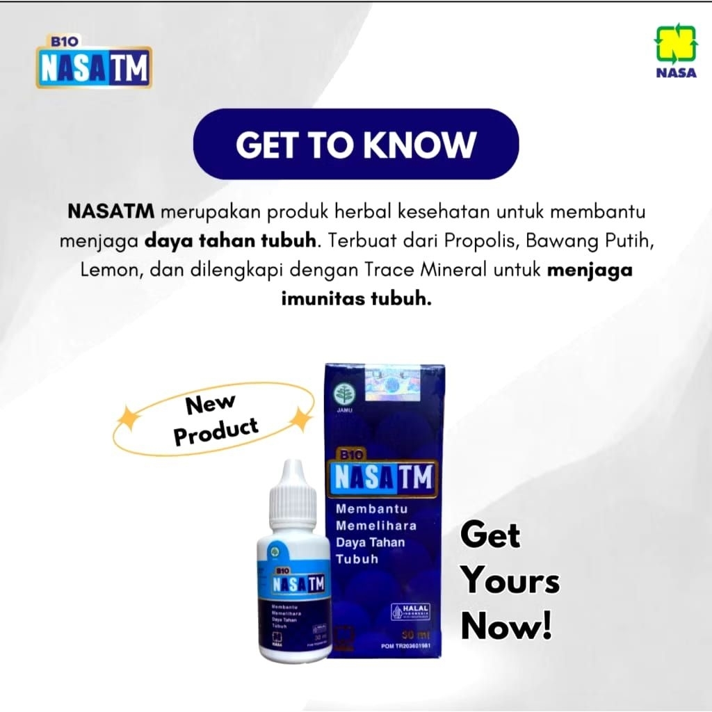 BIO NSTM NASA NASATM  ORIGINAL 100% HERBAL BPOM  COD