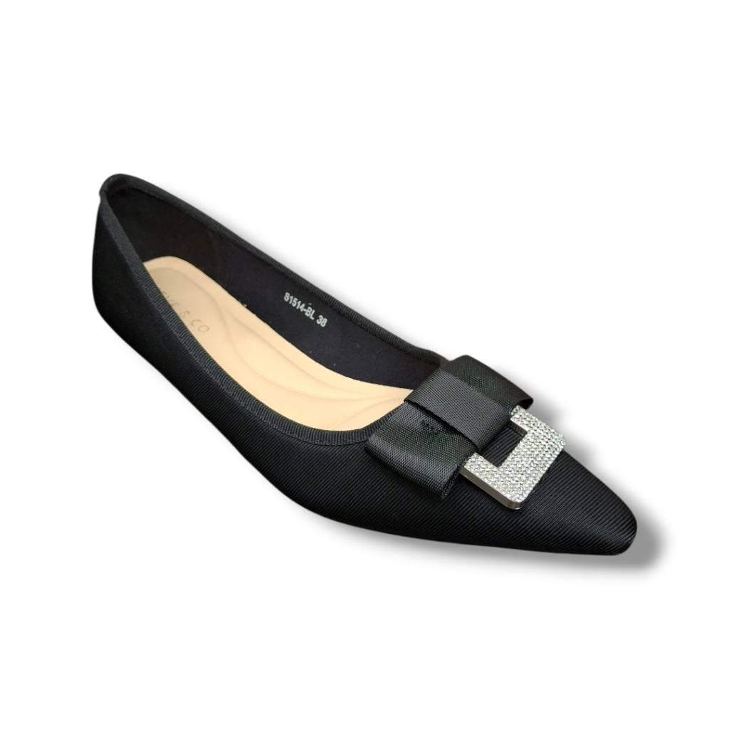 STEVE & CO S1514 Sepatu Pantofel Wanita Warna Black