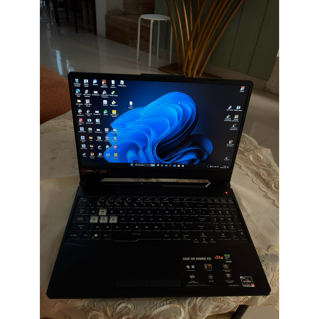 laptop asus tuf gaming A15 ryzen 7 rtx 3050 16gb ram