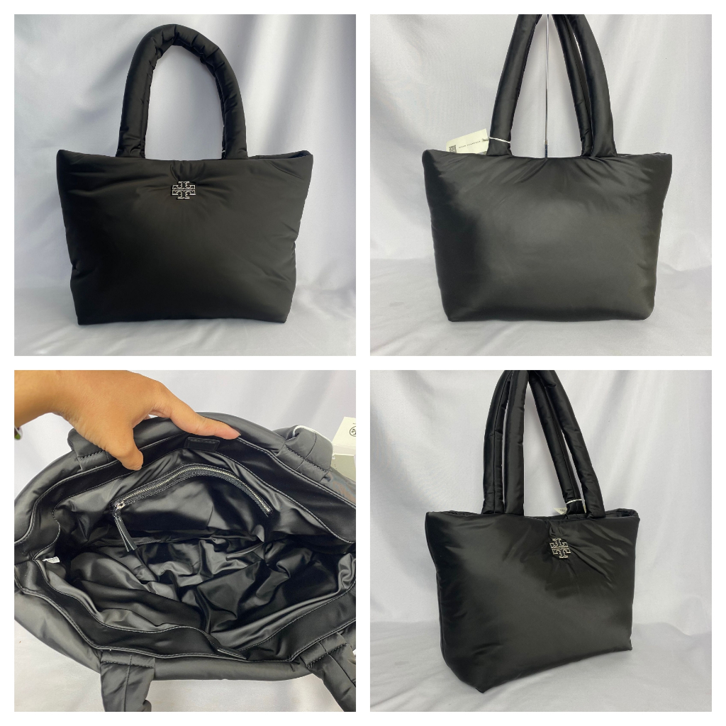 Tas TB Britten Nylon Puffy Tote Black 33-43x28cm