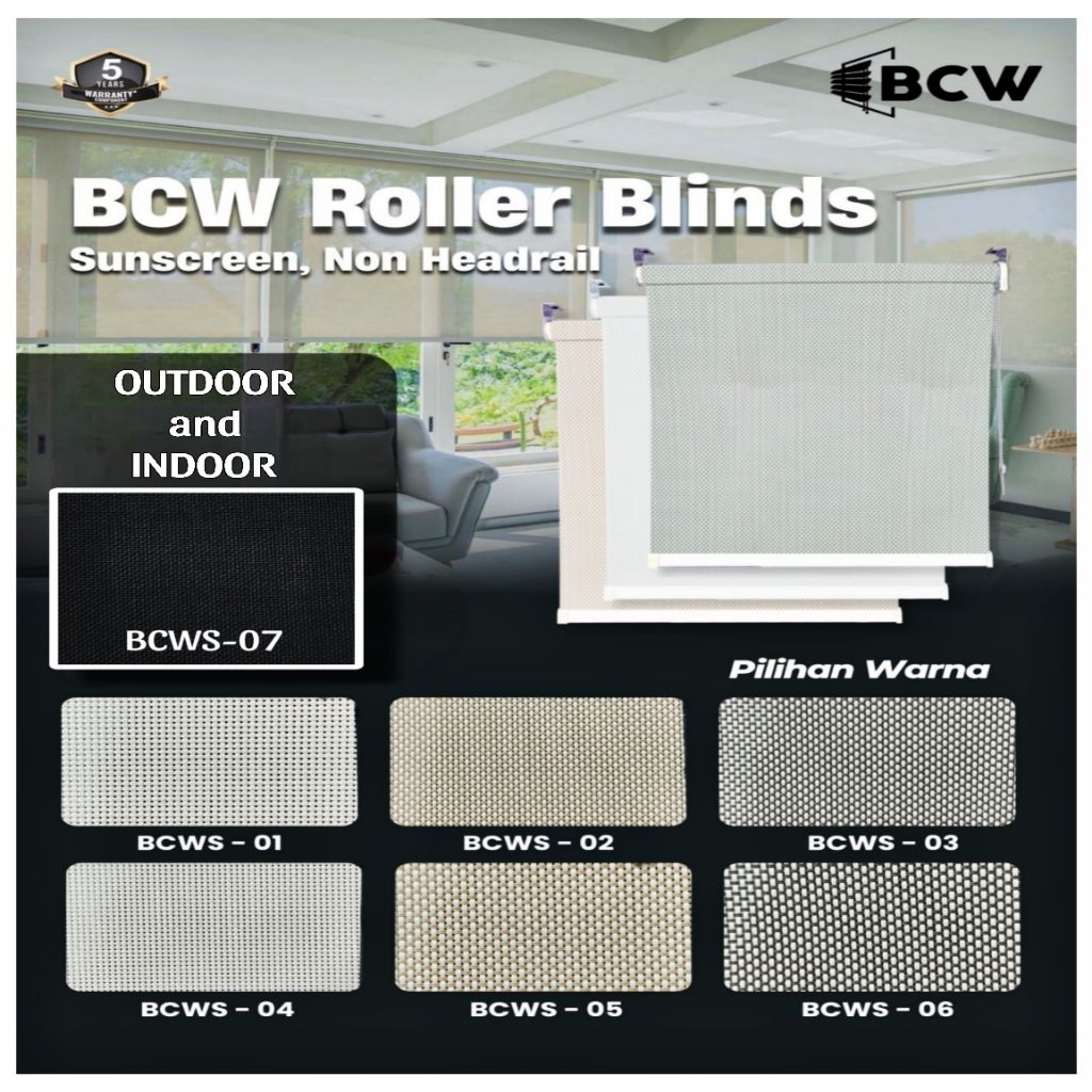 SUNSCREEN ROLLER BLIND OUTDOOR  UKURAN BESAR
