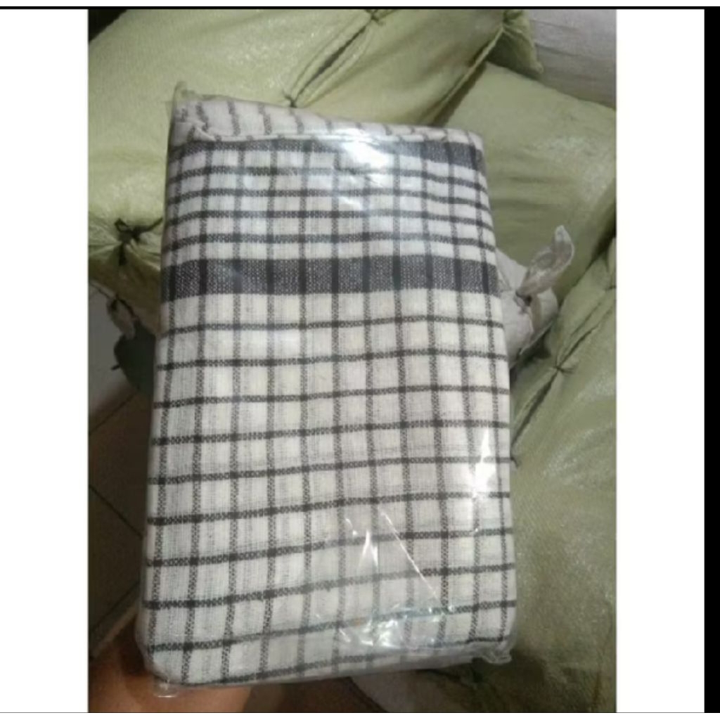 Kain Lap Serbet Kotak Katun Jumbo - Tebal, Daya Serap Tinggi, Halus