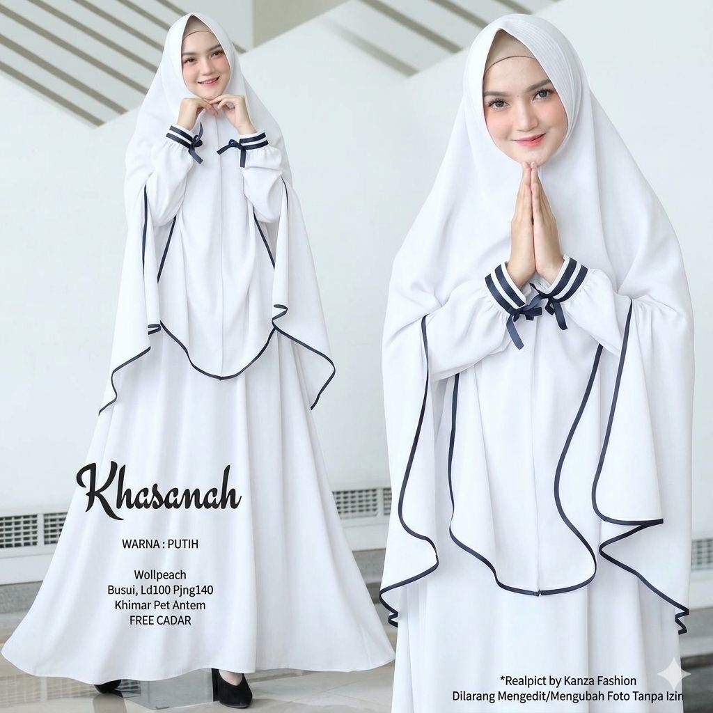 1 Set Baju Muslim Wanita Syari Gamis Hijab instan Dan Cadar | Gamis Set Khimar Terbaru Kekinian | Fa