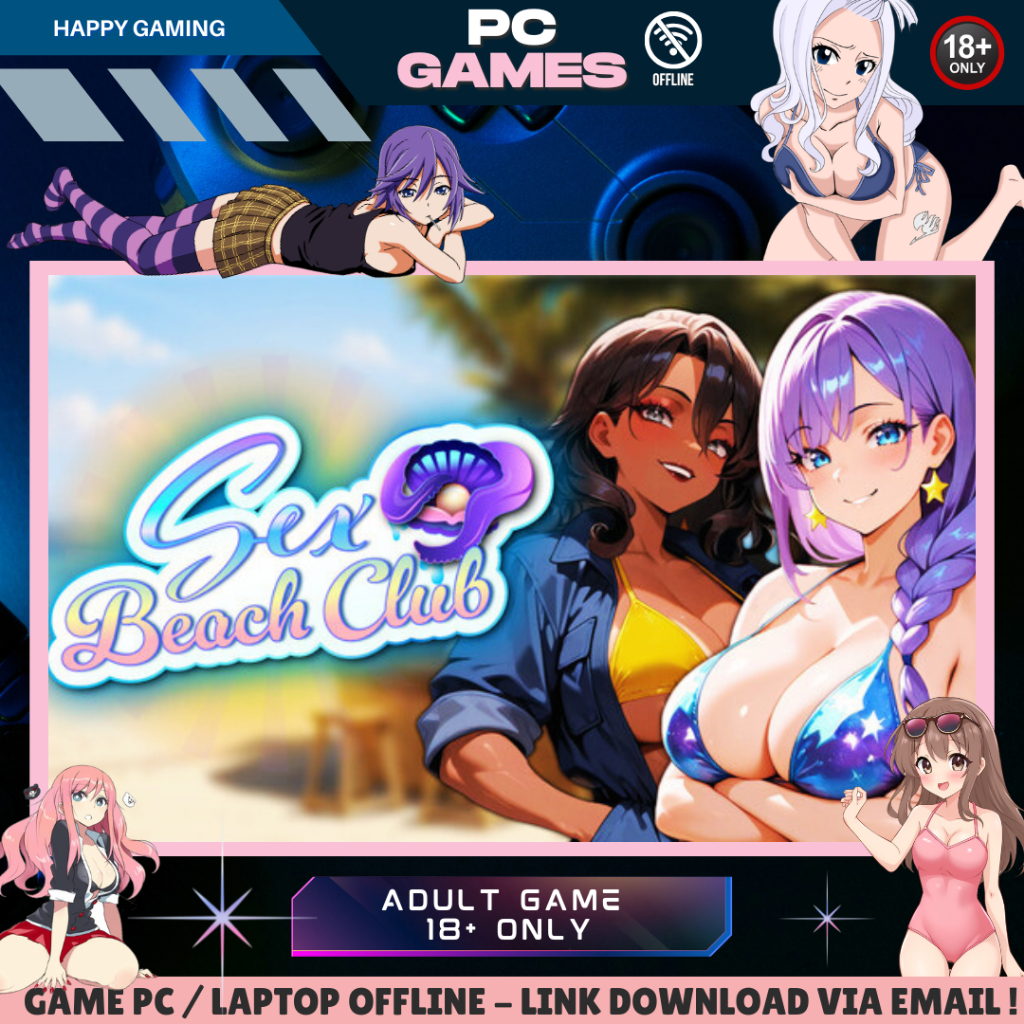 SEX BEACH CLUB - ADULT - SIMULATION - CASUAL - GAME PC - LAPTOP - OFFLINE - 18+