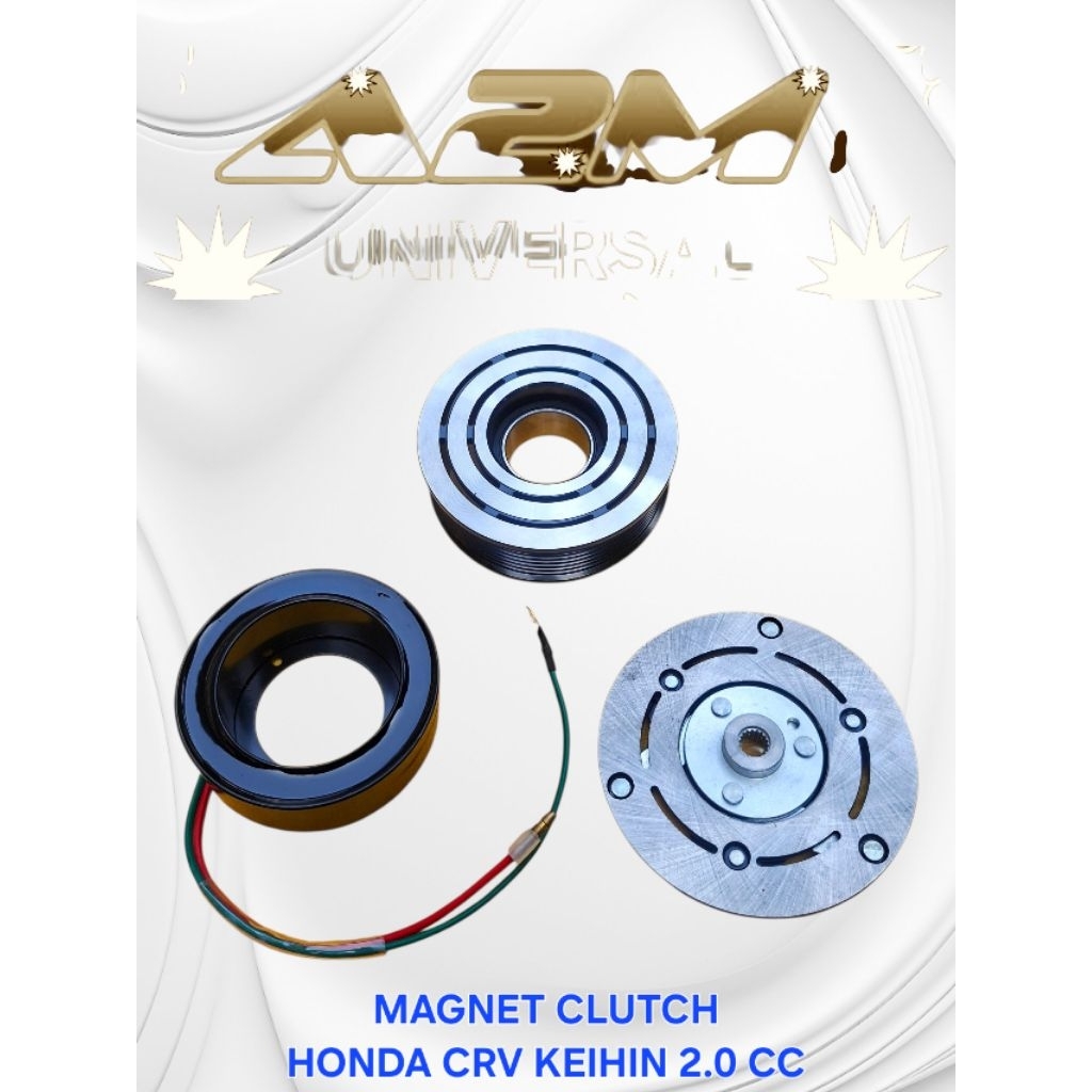 MAGNET CLUTCH PULLY PULI PULLEY KOMPRESOR AC MOBIL HONDA CRV KEIHIN 2.0 CC GEN 2
