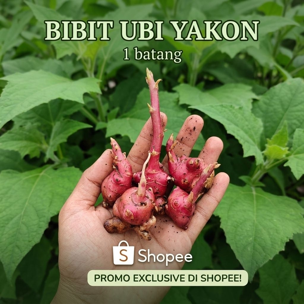 BIBIT UBI YAKON rimpang satuan | 1 batang bibit ubi yakon asli wonosobo