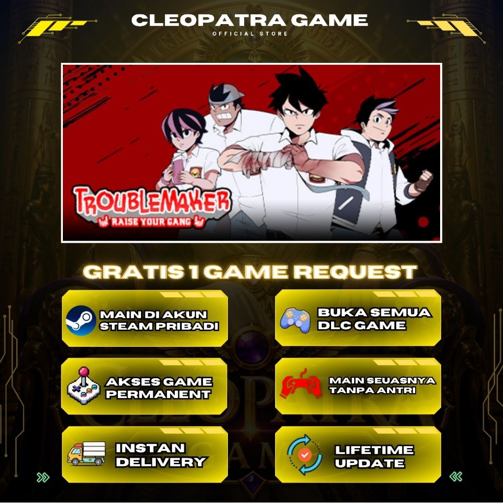 [ GRATIS 1 GAME REQUEST ]  - Troublemaker - Game PC - Original Game Steam