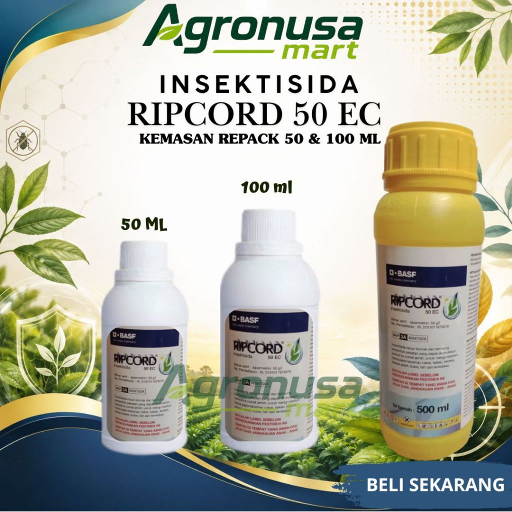 (REPACK/KEMAS ULANG) INSEKTISIDA RIPCORD 50 EC KEMASAN 50 & 100 ML