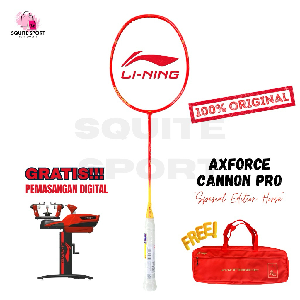 RAKET LINING AXFORCE CANNON PRO HORSE SPESIAL EDITION CNY ORIGINAL BADMINTON