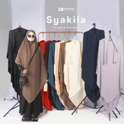 FK NUSSEYBA SYAKILLA COFFEE MILK (PL)/ Nusseyba Syakila French Khimar Olahraga Bahan Jersey Ity Khim