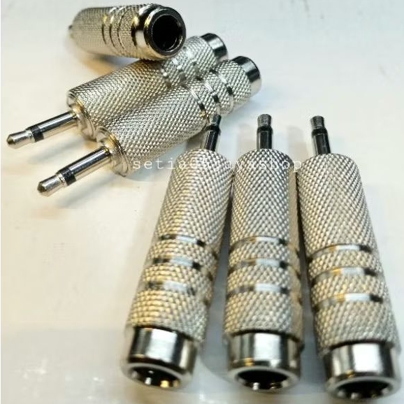 Converter mic jek besar ke kecil female akai to jek mini str 3,5