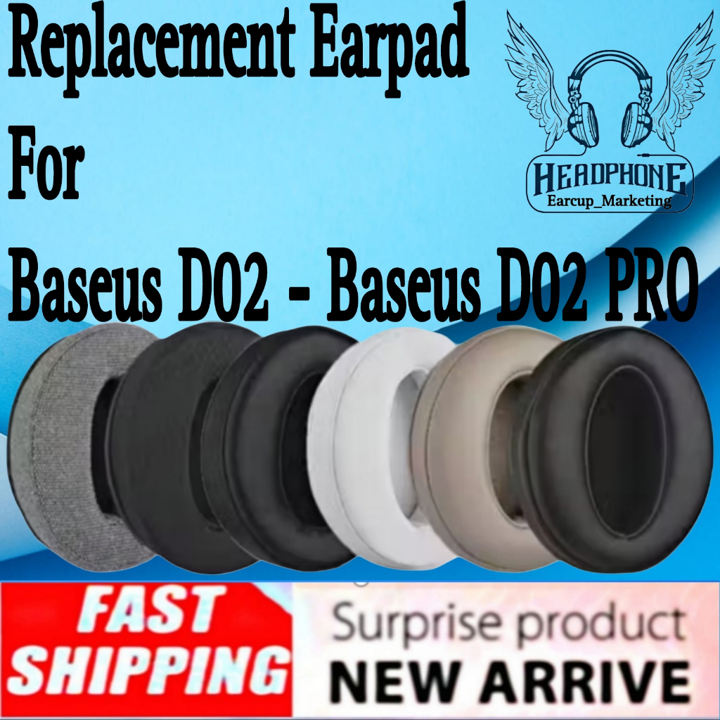 Bantalan Busa Earcup Earpad Headphones Foam Baseus Encok D02 PRO - Baseus D02PRO