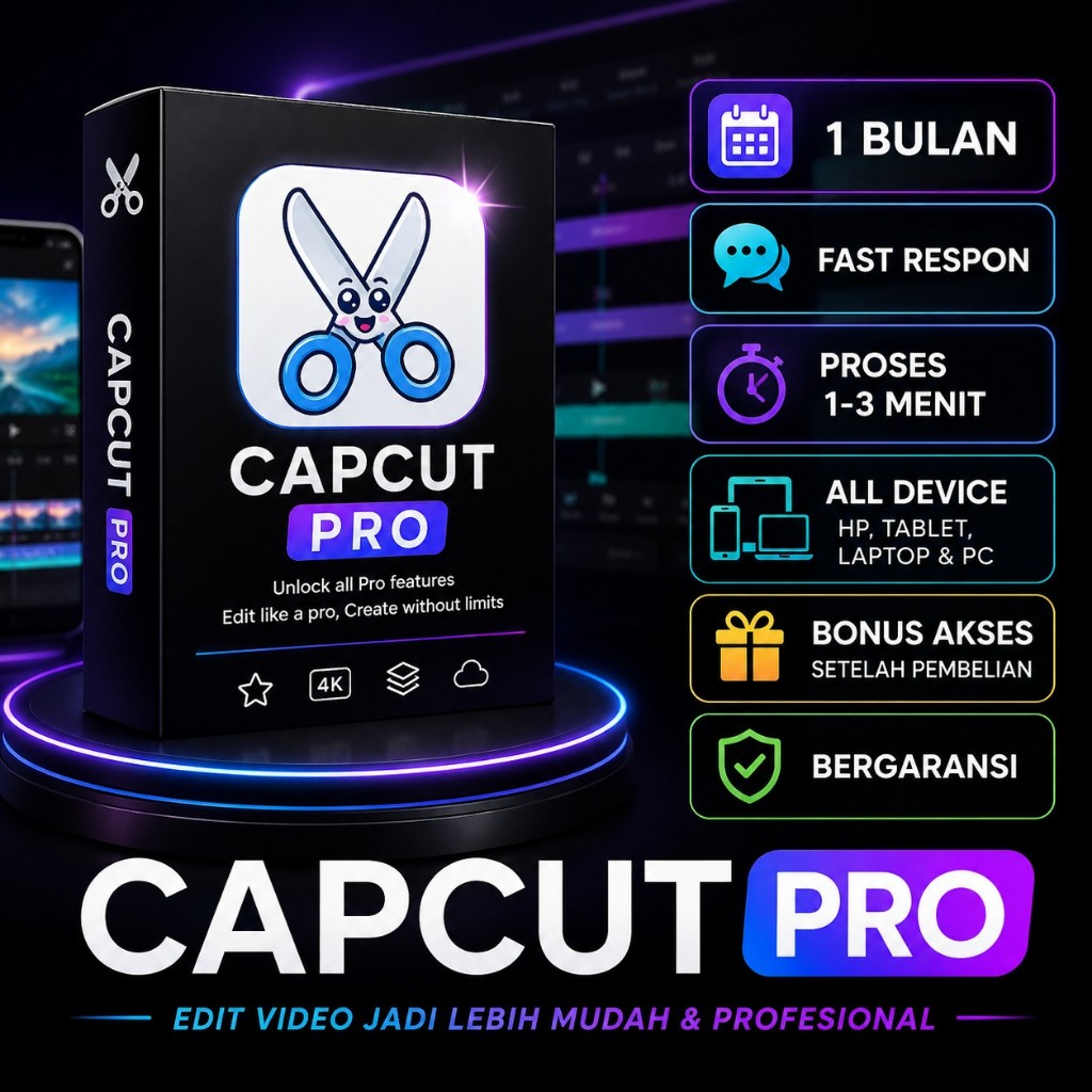 CAPCUT PRO TEMPLATE PREMIUM FULL AKSES